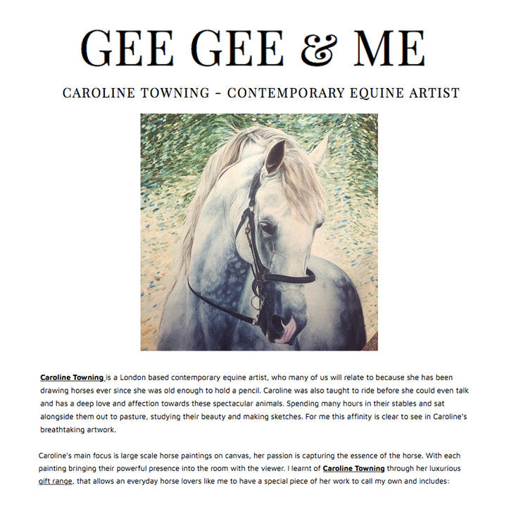 GEE GEE & ME | Horse Gifts | Press