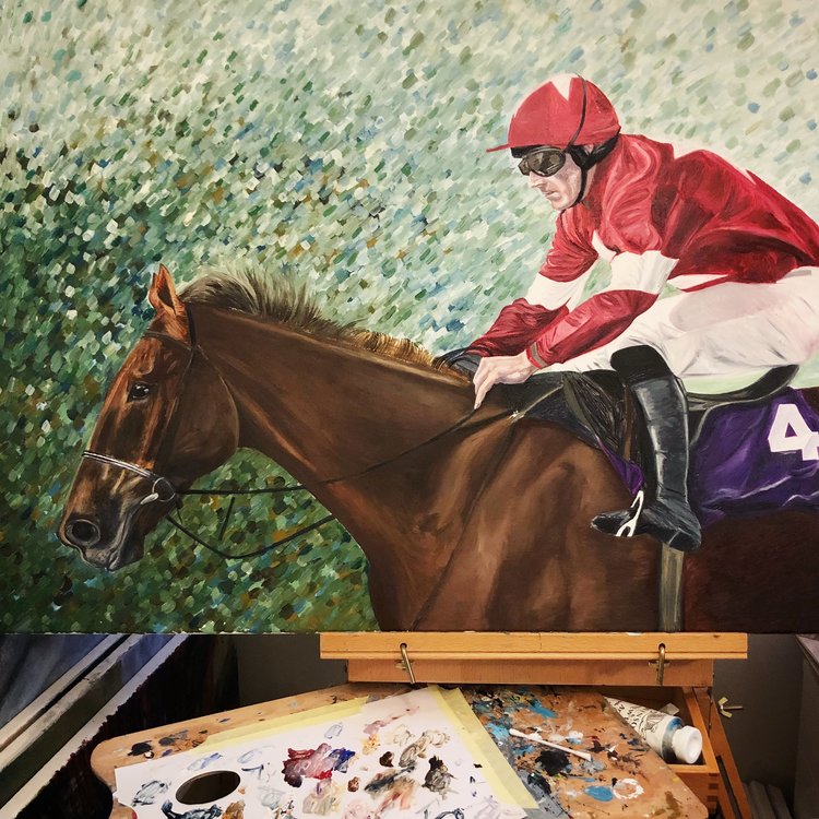 Davy Russell | Horse Racing Art | Horse Wall Art