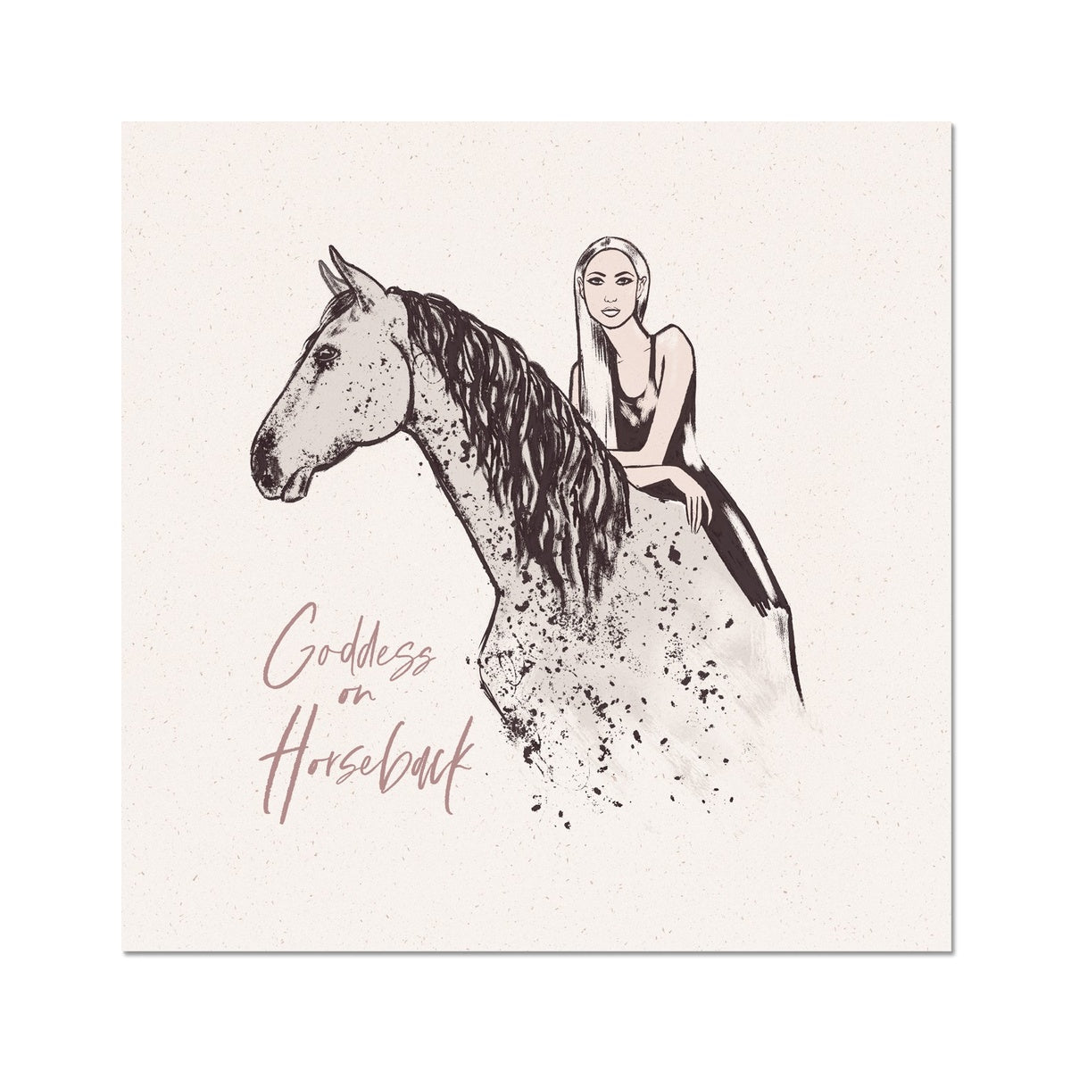 Goddess on horseback photo print